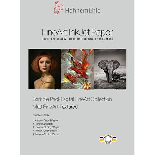 Hahnemuhle Matte Textured FineArt Inkjet Paper Sample Pack (8.5 x 11", 10 Sheets)