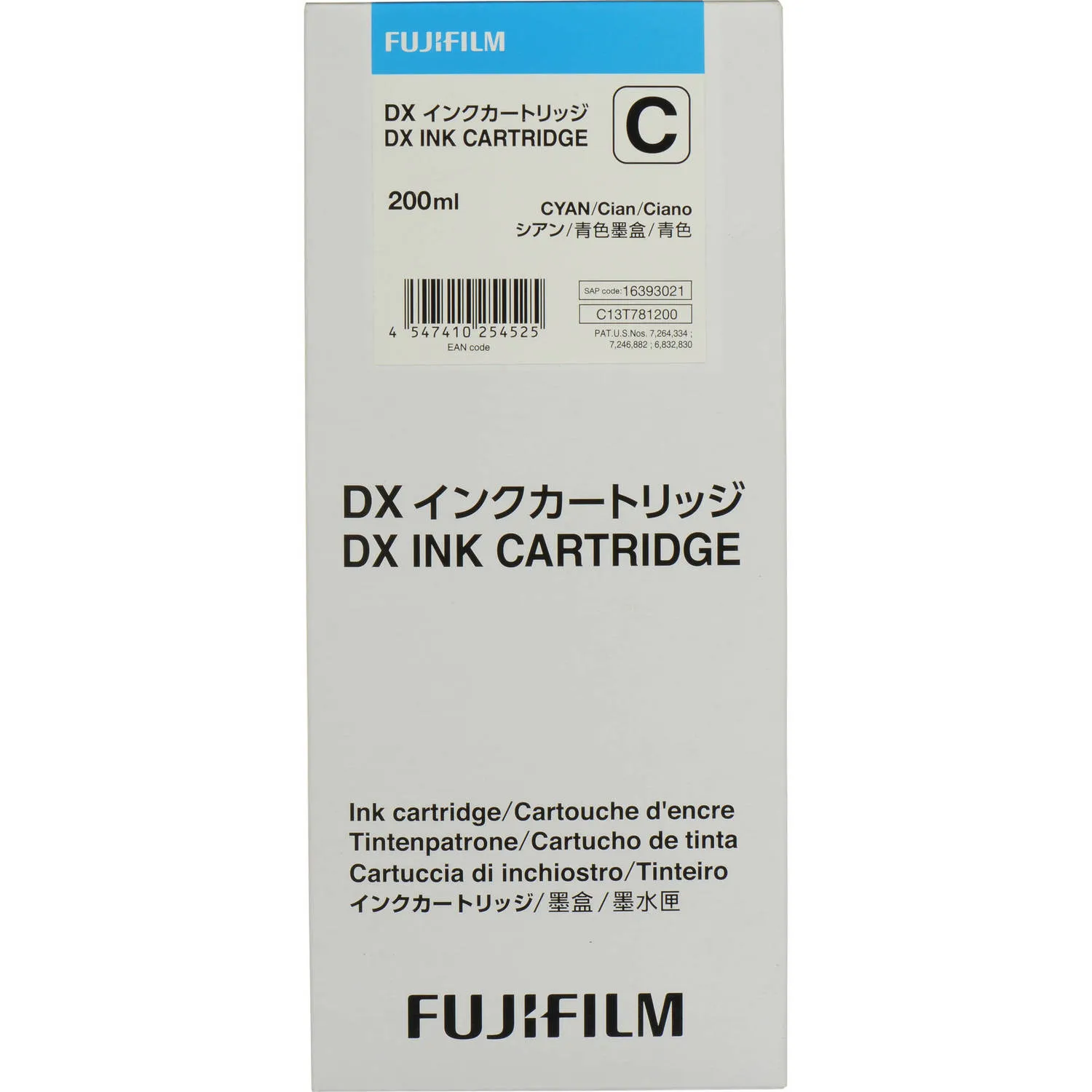 FUJIFILM Cyan VIVIDIA Ink Cartridge for DX100 Printer