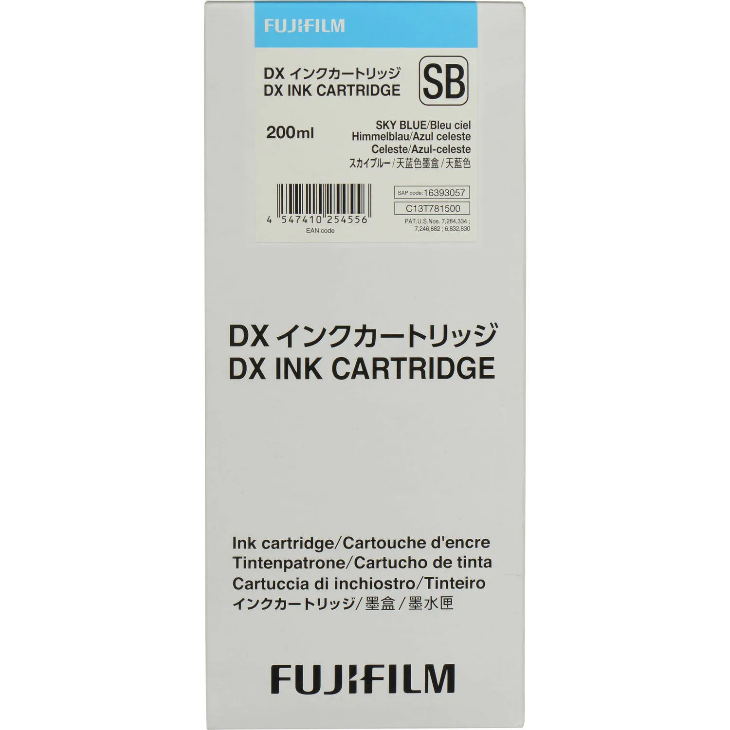 FUJIFILM Sky Blue VIVIDIA Ink Cartridge for DX100 Printer