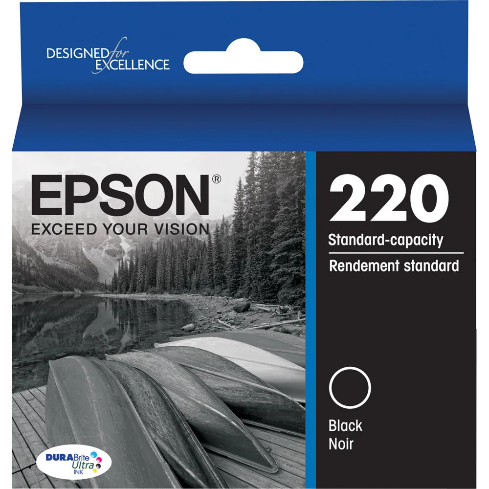 Epson T220 DURABrite Ultra Black Ink Cartridge