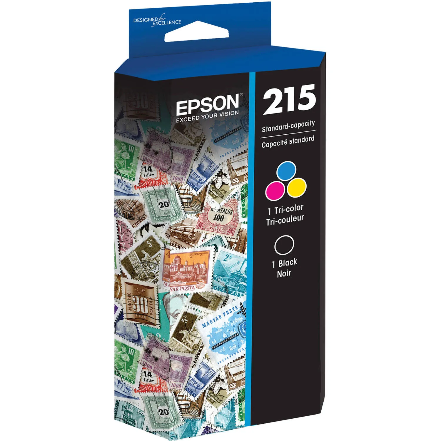 Epson T215 DuraBrite Ultra Standard Capacity Black and Color Ink Cartridge Combo Pack