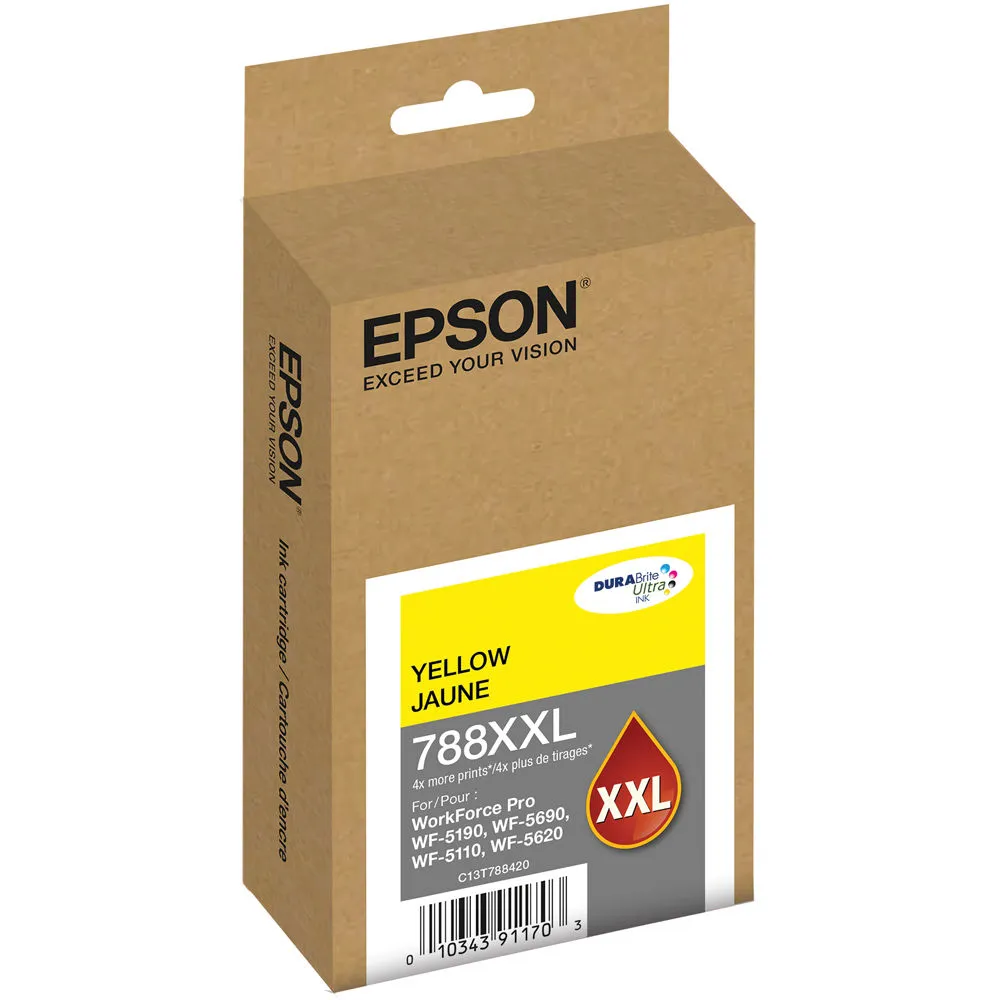 Epson T788XXL Extra High-Capacity DURABrite Ultra Yellow Ink Cartridge