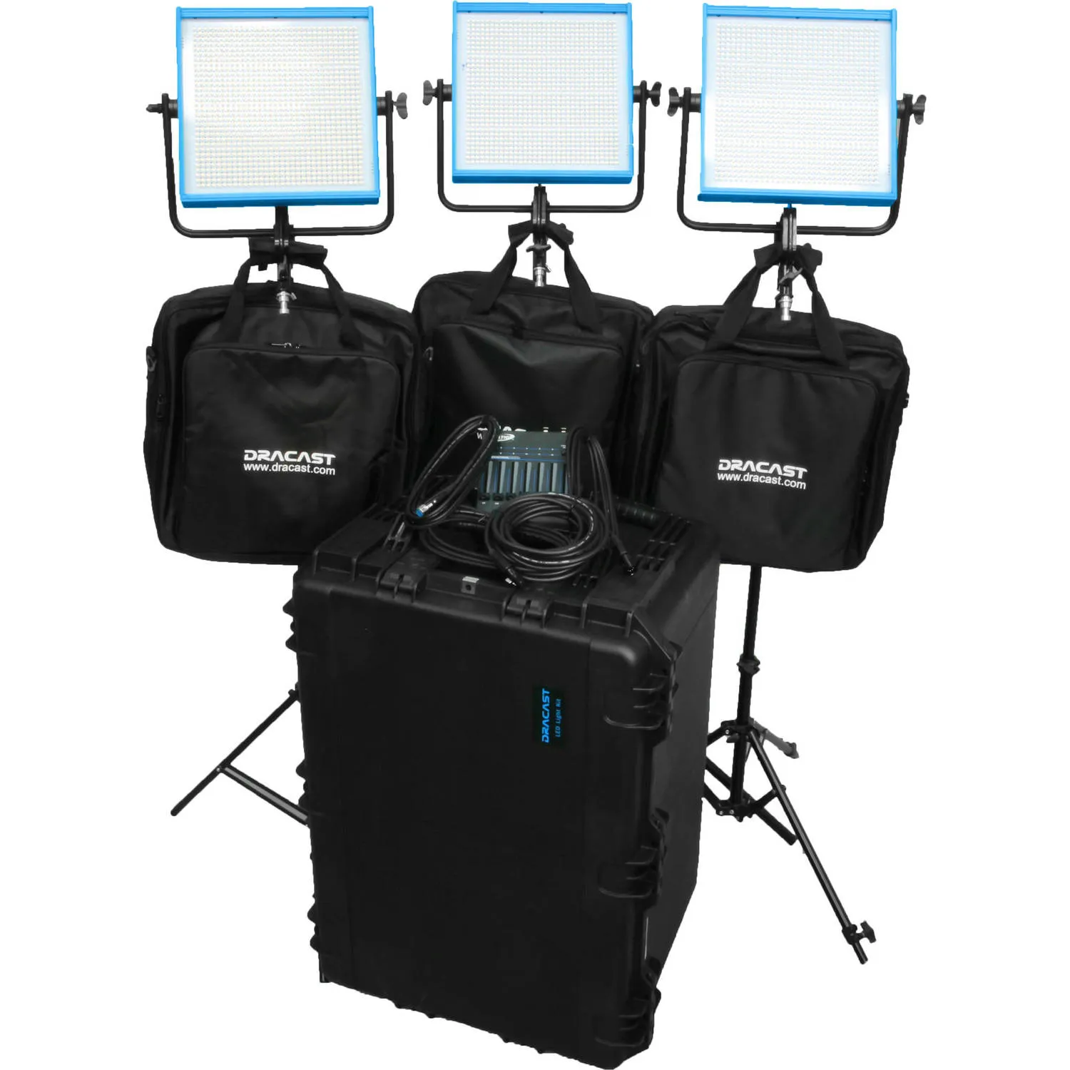 Dracast Small Newsroom Tungsten 3-Light Kit