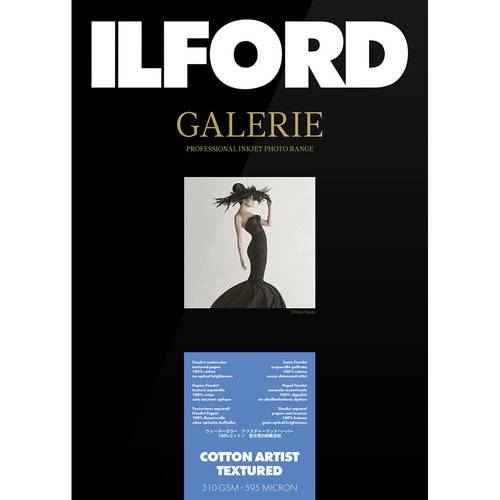 Ilford GALERIE Cotton Artist Textured Paper (8.5 x 11", 25 Sheets)