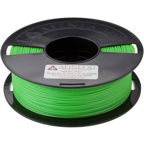Afinia 1.75mm Value-Line PLA Filament for H-Series 3D Printers (2.2 lb, Green)