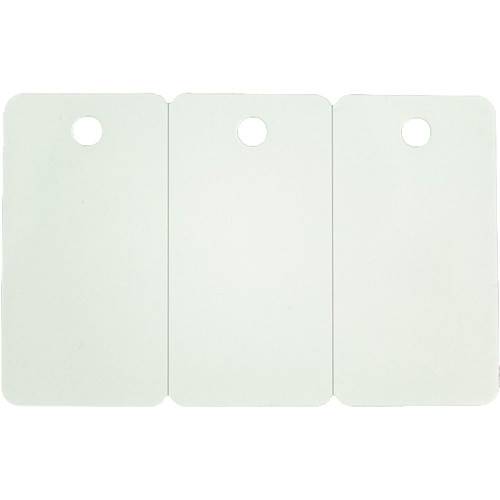 Zebra White PVC 30 mil Cards with 3-Up Breakaway Key Tags for Select Card Printers (500 Cards)