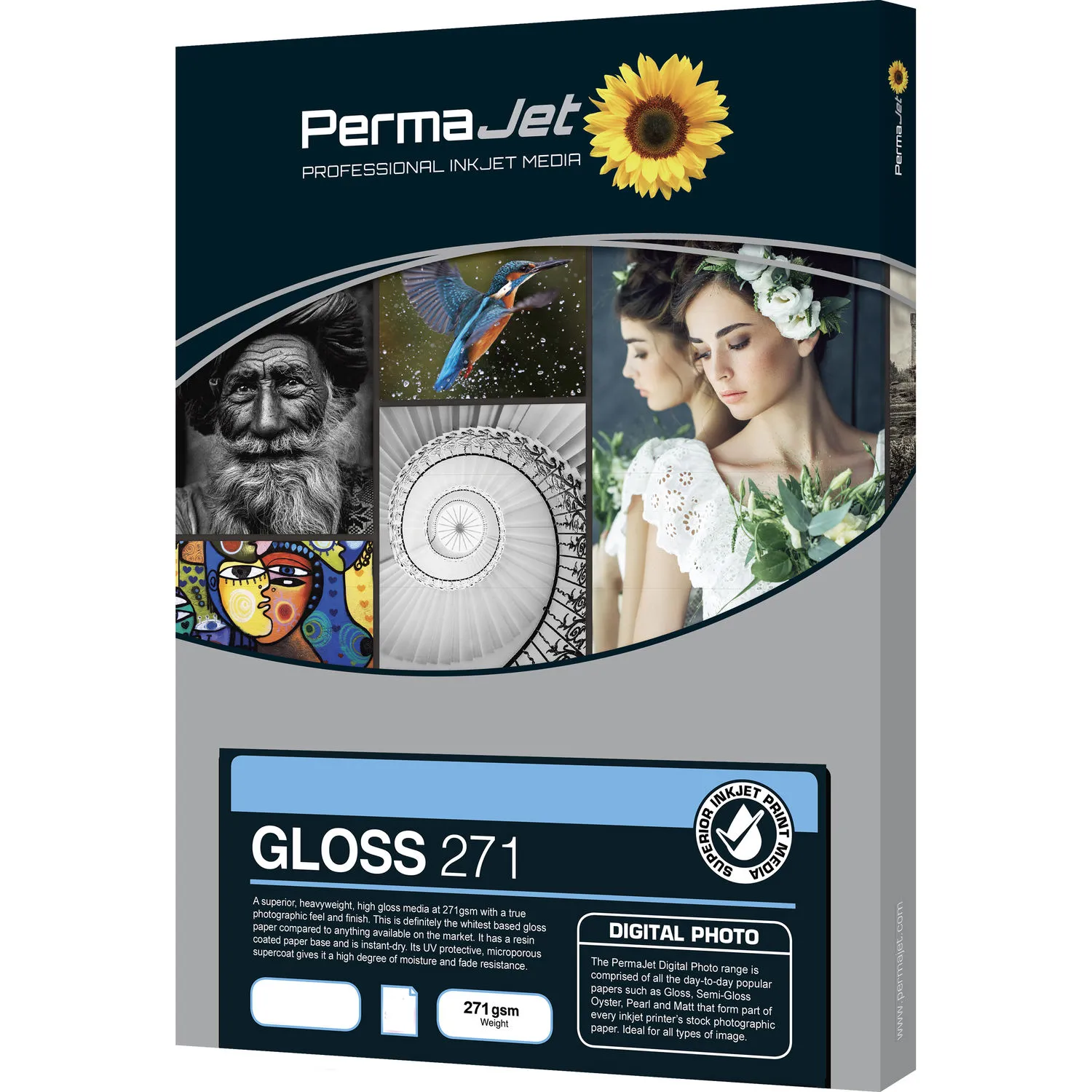 PermaJetUSA Gloss 271 Digital Photo Paper (A3, 500-Sheet Trade Pack)