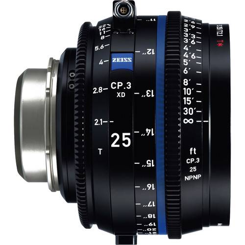 ZEISS CP.3 XD 25mm T2.1 Compact Prime Lens (PL Mount, Feet)