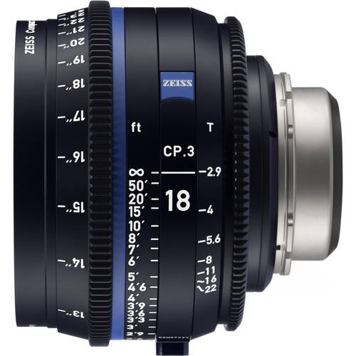 ZEISS CP.3 18mm T2.9 Compact Prime Lens (Canon EF Mount, Feet)
