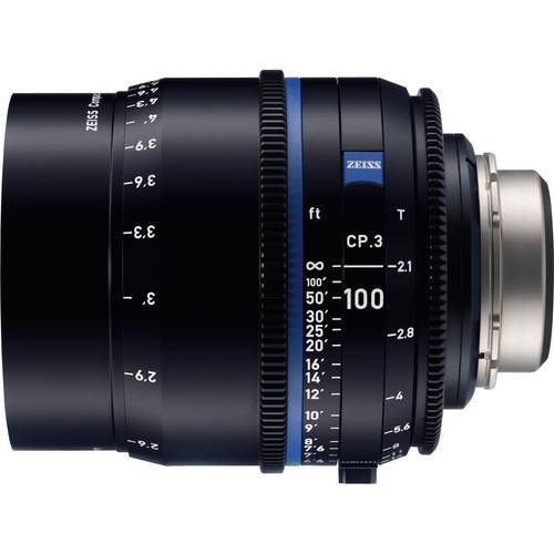 ZEISS CP.3 100mm T2.1 Compact Prime Lens (Sony E Mount, Feet)