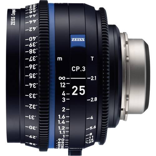 ZEISS CP.3 25mm T2.1 Compact Prime Lens (PL Mount, Feet)