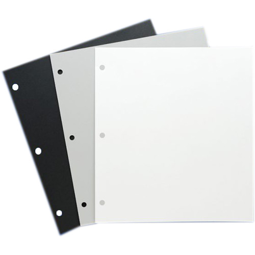 Archival Methods Archival 3-Hole Mounting Pages (Gray, 10 x 11", 25-Pack)