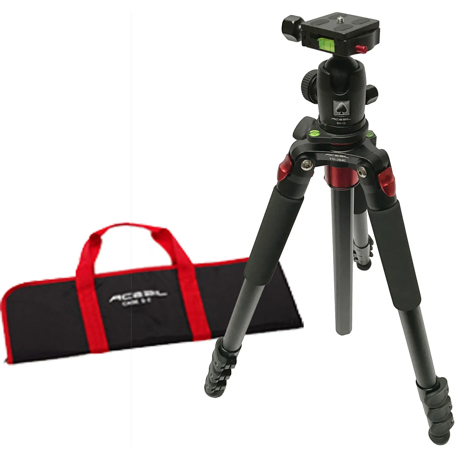 Acebil TSI-284E Aluminum Tripod with BH-12 Ball Head