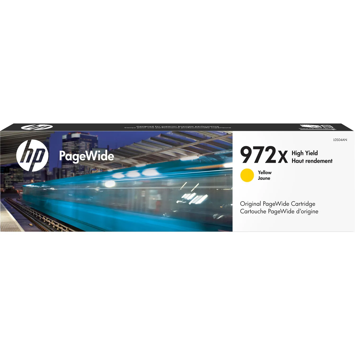 HP 972X High Yield Yellow Original PageWide Cartridge
