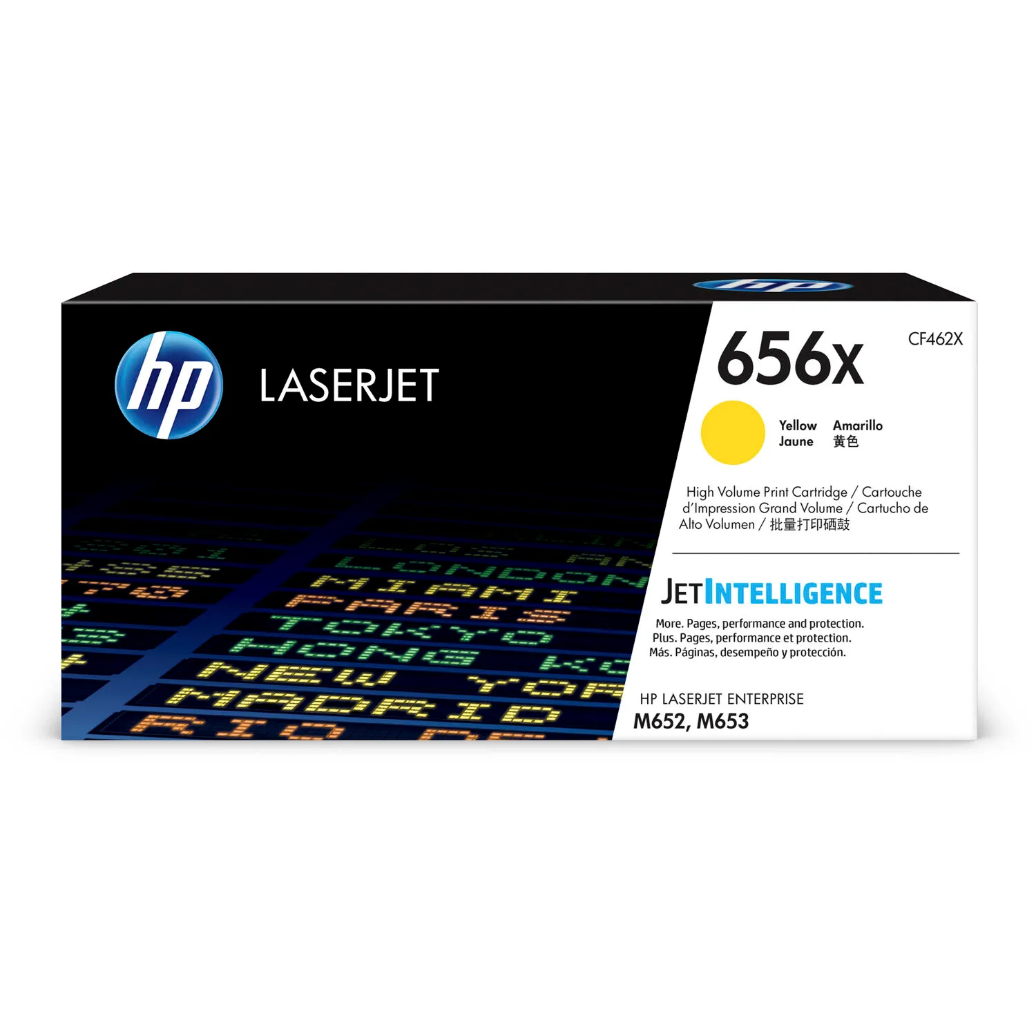 HP 656X High Yield LaserJet Enterprise Yellow Toner Cartridge