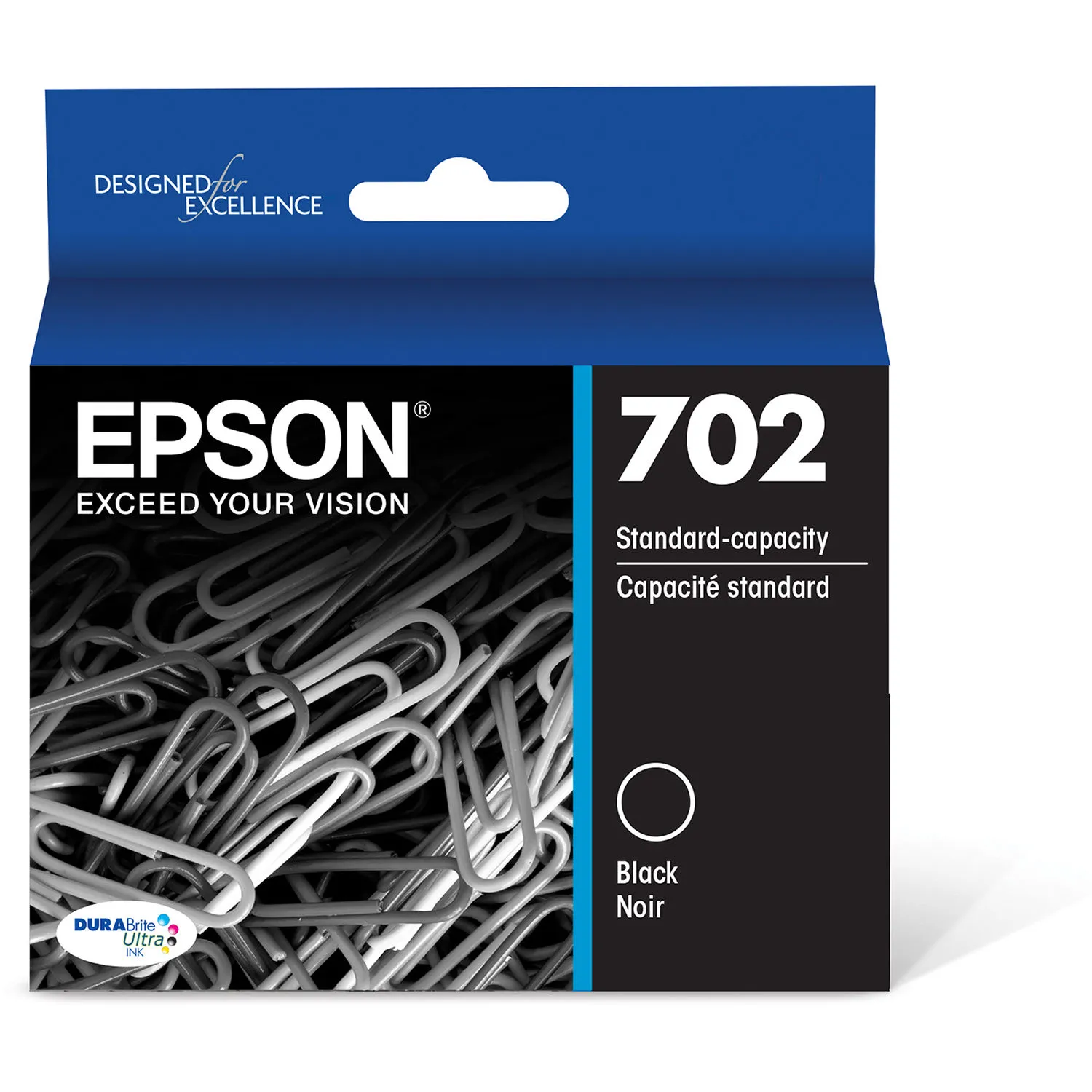 Epson 702 Black DURABrite Ultra Standard-Capacity Ink Cartridge with Sensormatic