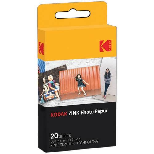 Kodak ZINK 2 x 3" Photo Paper (20 Sheets)