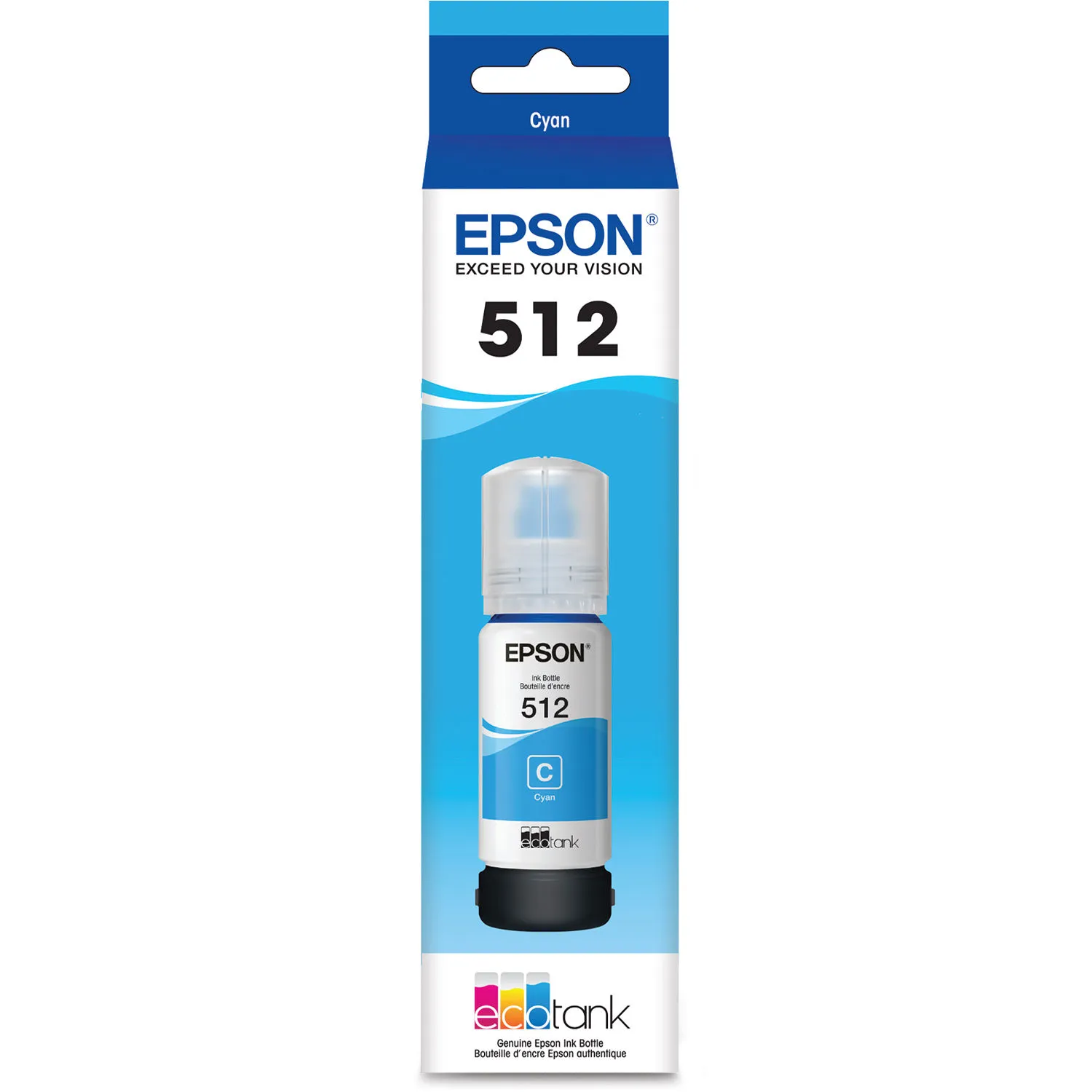 Epson T512 Cyan EcoTank Ink Bottle (70mL)