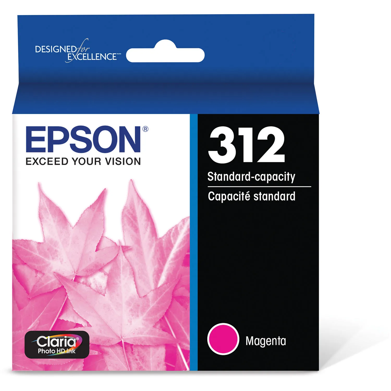 Epson T312 Magenta Claria Photo HD Ink Cartridge with Sensormatic