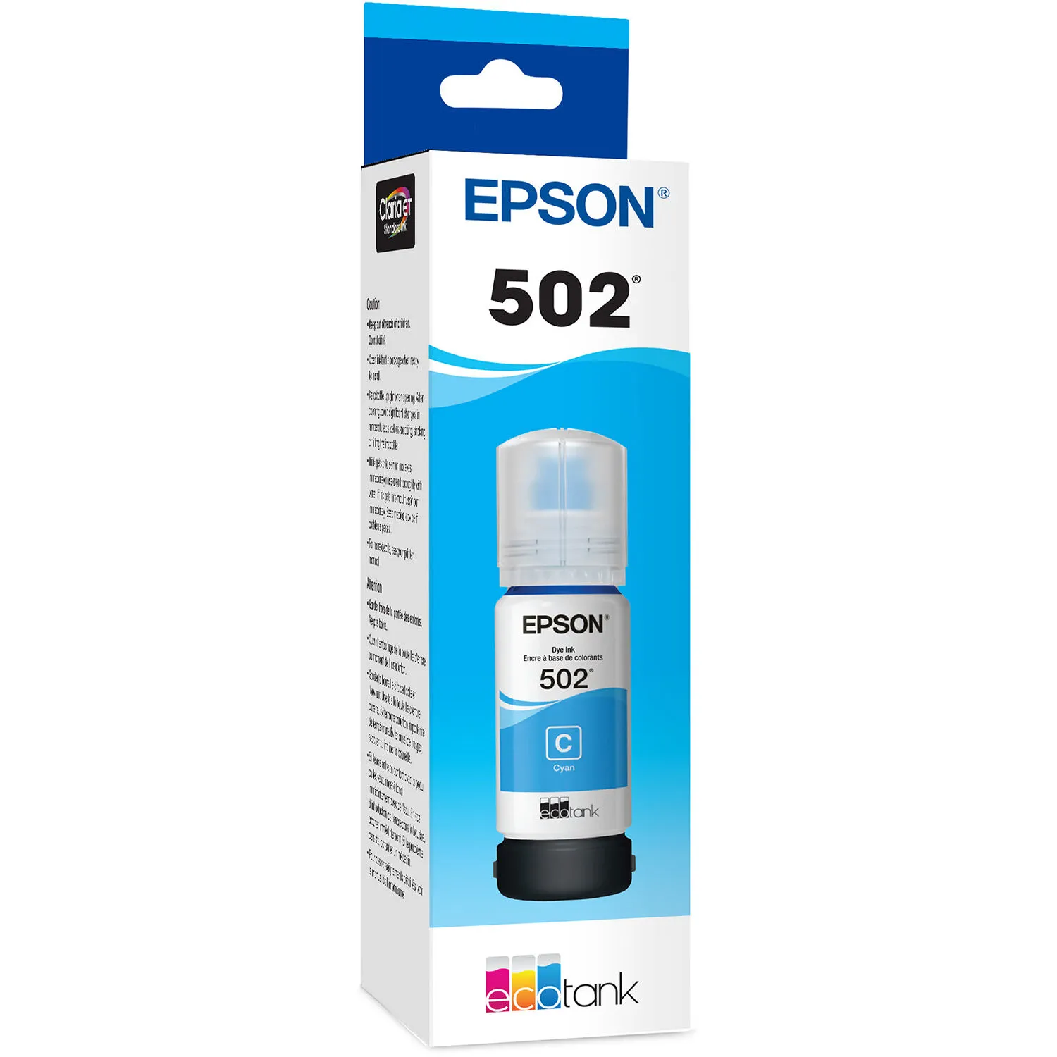 Epson T502 Cyan EcoTank Ink Bottle (70mL)