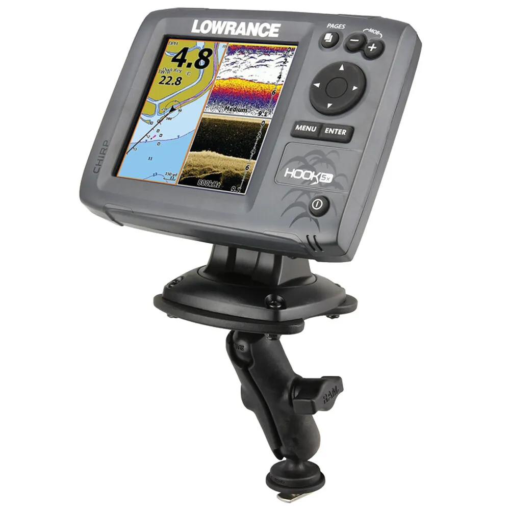 RAM Mounts RAM Track Ball Composite Fishfinder Mount for Humminbird Devices