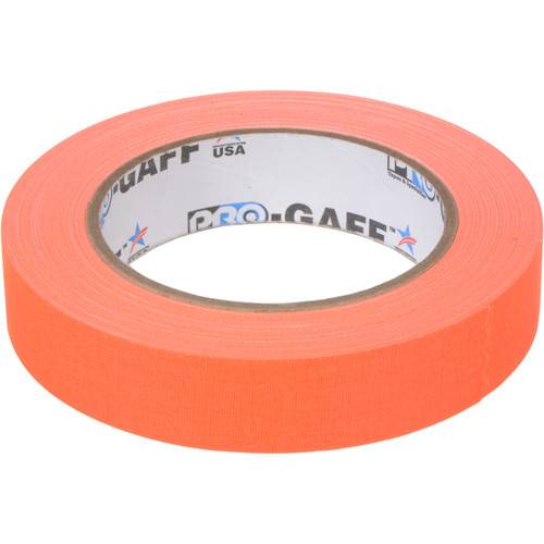 ProTapes Pro Gaff Adhesive Tape (1" x 25 yd, Fluorescent Orange)