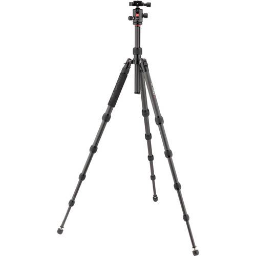 Oben CT-3565 Carbon Fiber Travel Tripod and BZ-217T Triple-Action Ball Head