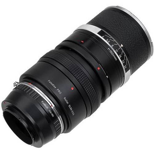 FotodioX Pro Lens Mount Double Adapter for Rollei SL66 and Canon EOS Lenses to Sony E