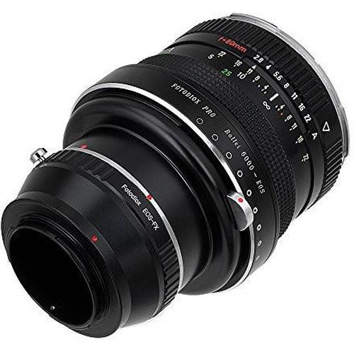 FotodioX Pro Lens Mount Double Adapter for Rollei 6000 and Canon EOS Lenses to Fuji X-Series Mount