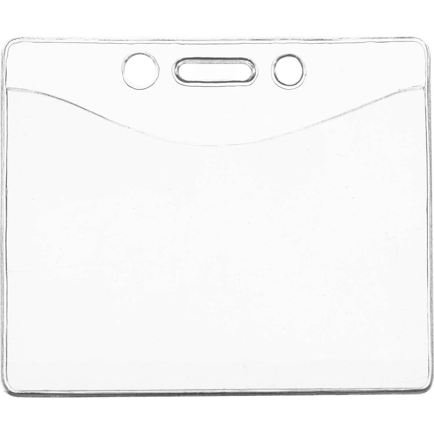 IDP Clear Horizontal Badge Holder (100-Pack)
