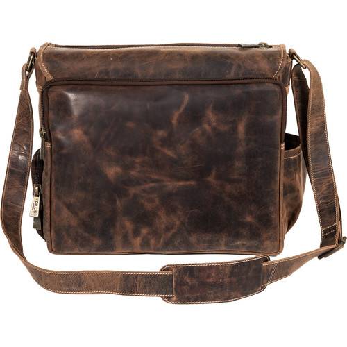 GILLIS LONDON Trafalgar Leather Messenger Bag (Brown)