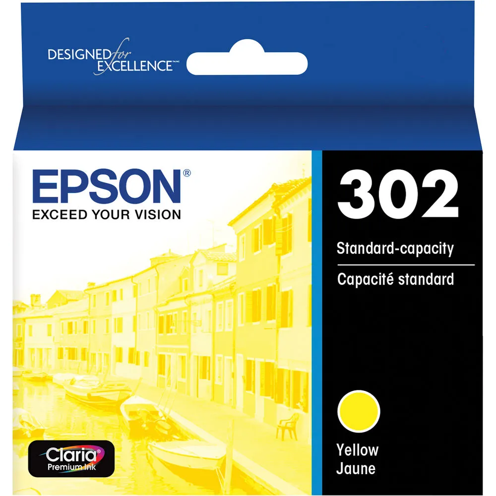 Epson Claria Premium 302 Standard-Capacity Ink Cartridge (Yellow)