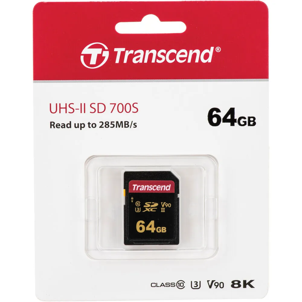 Transcend 64GB 700S UHS-II SDXC Memory Card