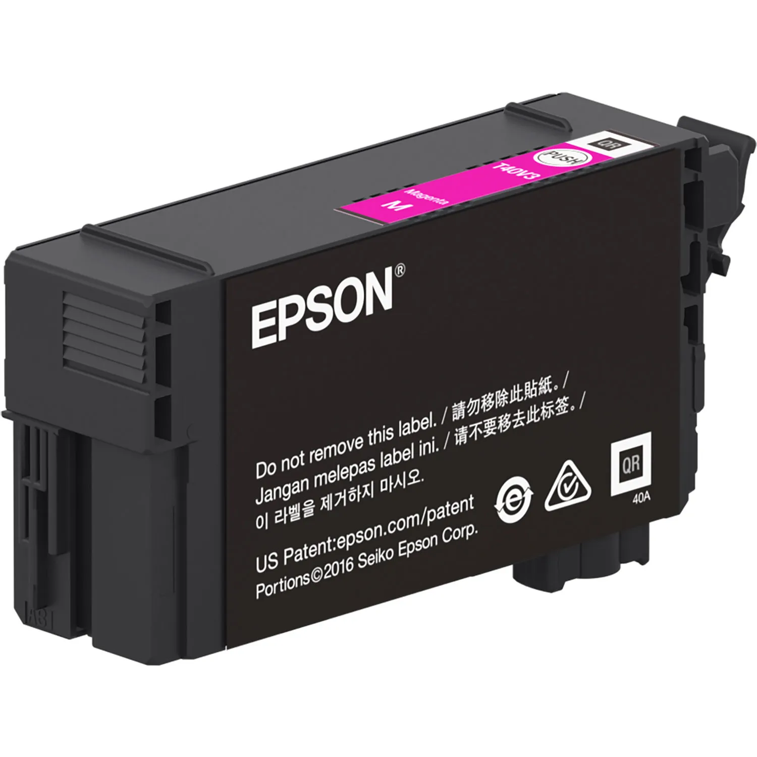 Epson UltraChrome XD2 T40V Magenta Ink Cartridge (26mL)