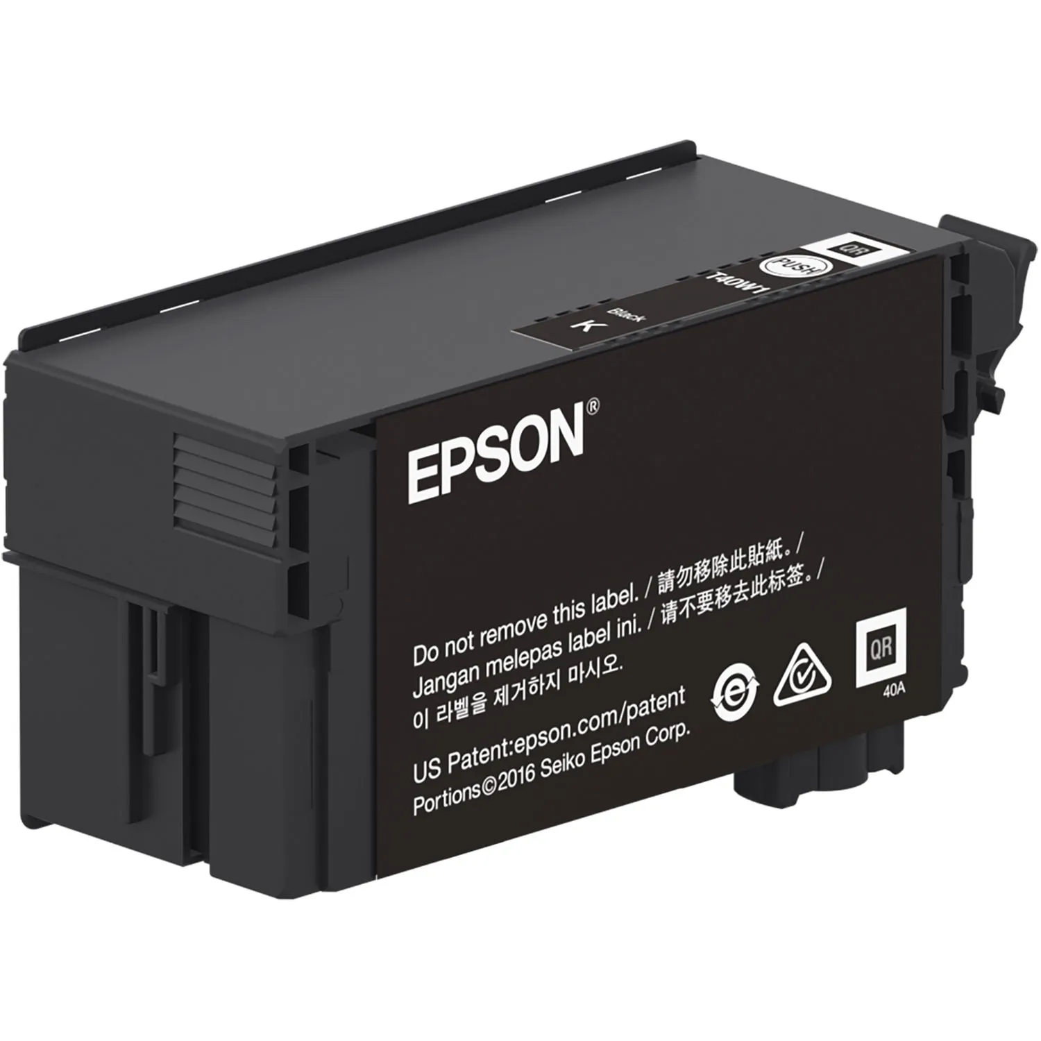 Epson UltraChrome XD2 T40W Black High-Capacity Ink Cartridge (80mL)