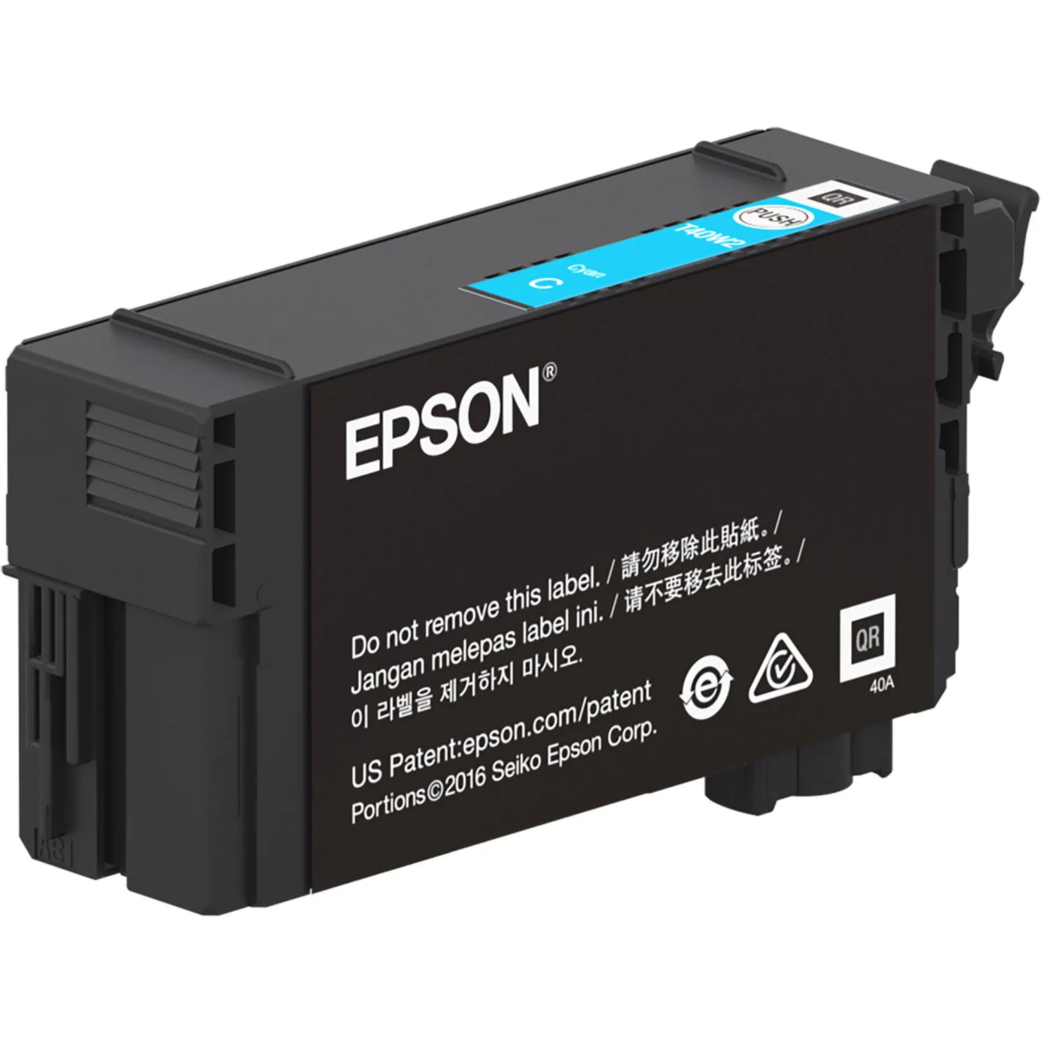 Epson UltraChrome XD2 T40W Cyan High-Capacity Ink Cartridge (50mL)