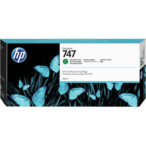 HP 747 DesignJet Chromatic Green Ink Cartridge (300mL)