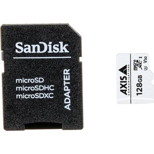 Axis Communications 128GB Surveillance UHS-I microSDXC Memory Card with SD Adapter (10-Pack)