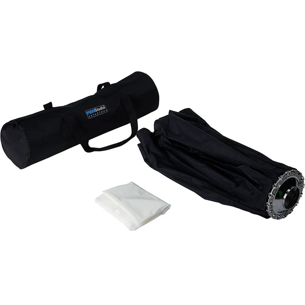 FotodioX EZ-Pro Foldable Beauty Dish Softbox Combo for Multiblitz Profilux Flash Heads (48")