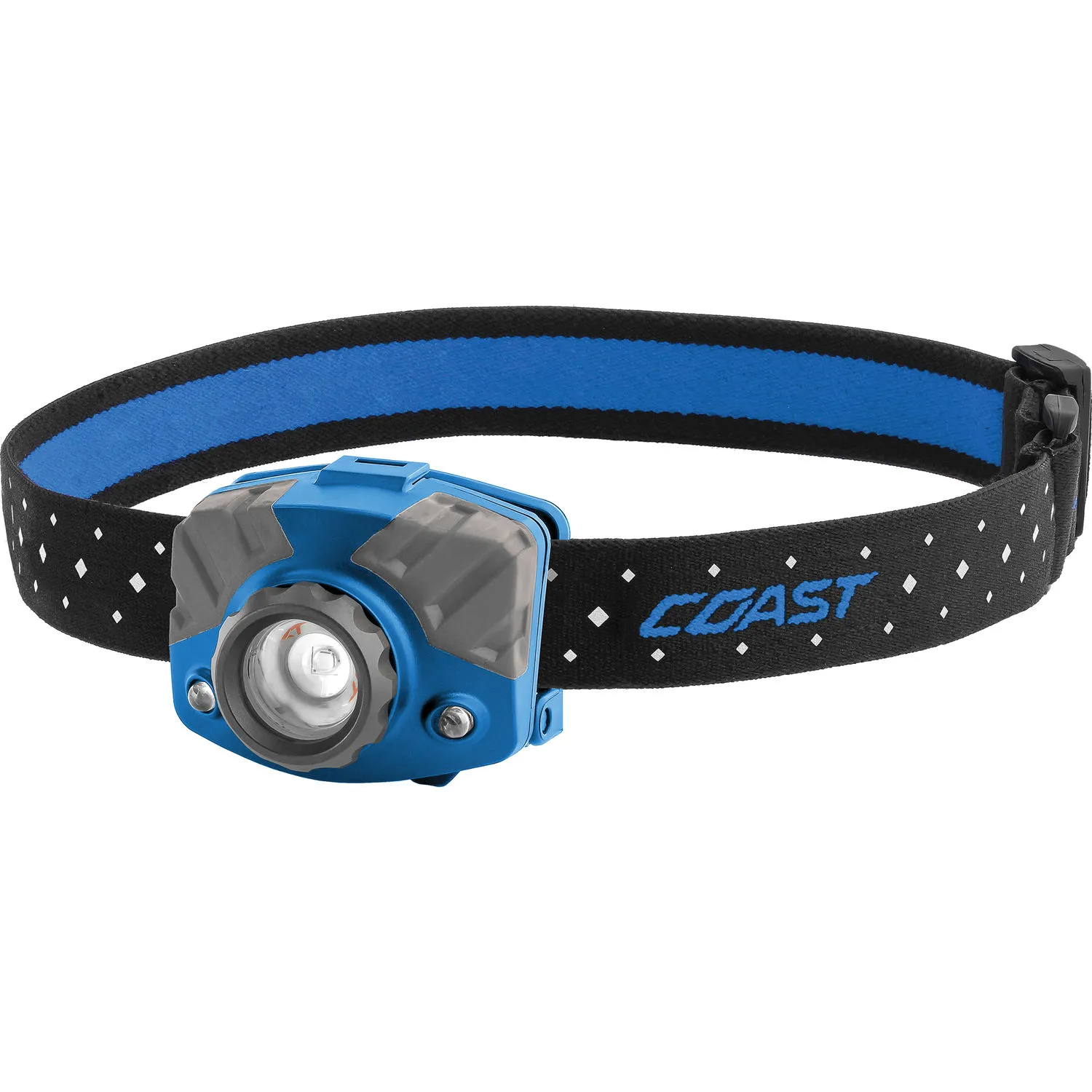 COAST FL75R Dual-Color Pure Beam Focusing Rechargeable LED Headlamp (Blue/Gray)