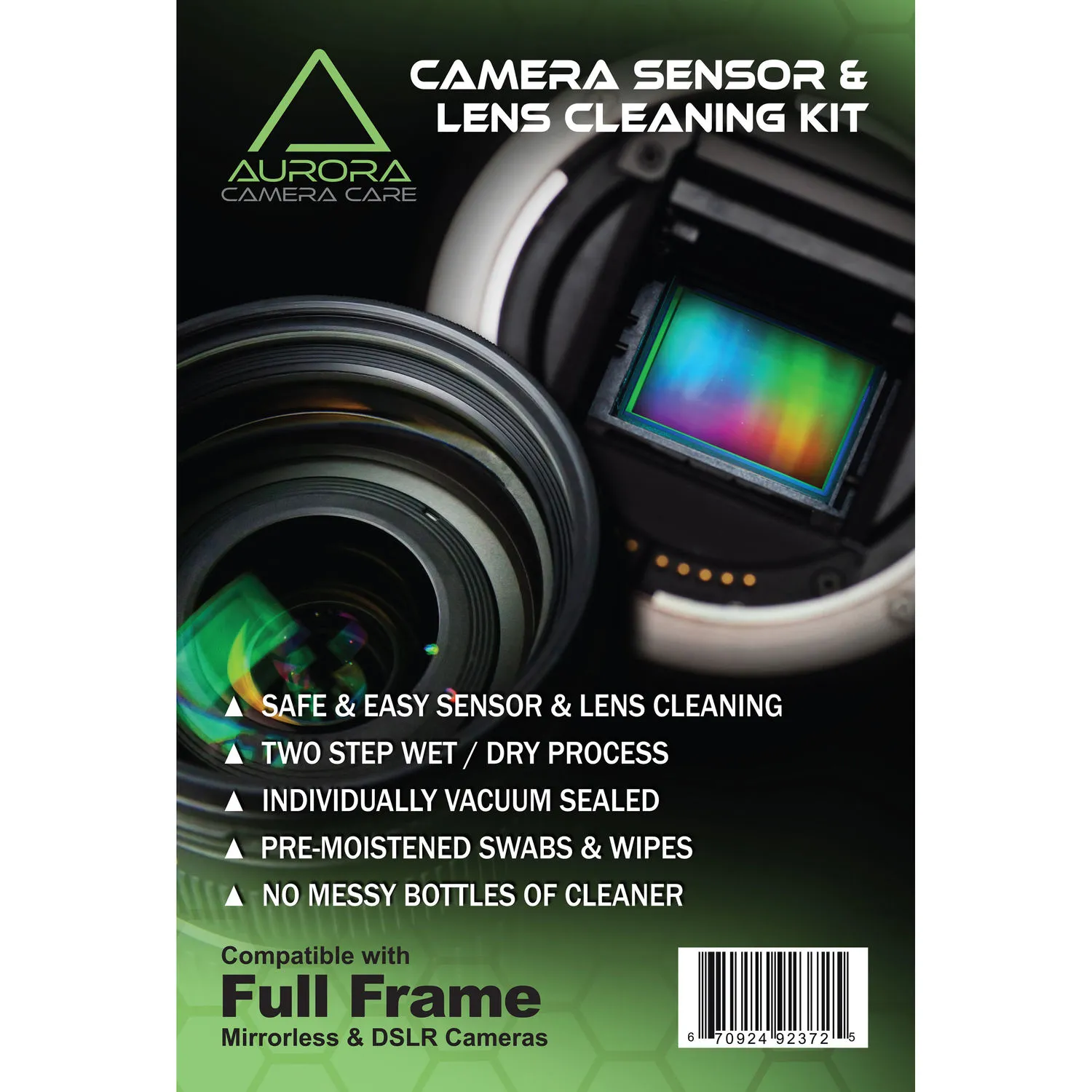 J.Cristina Photography Tools Aurora Camera Care Sensor and Lens Cleaning Kit Bundle (Full Frame)