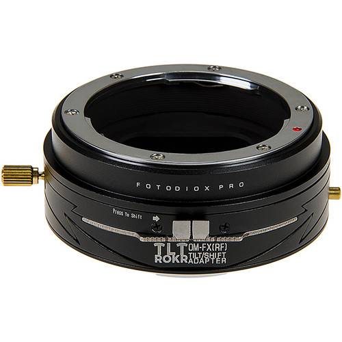 FotodioX Pro TLT ROKR Tilt-Shift Lens Mount Adapter for Olympus OM-Mount Lens to Fujifilm X-Mount Camera