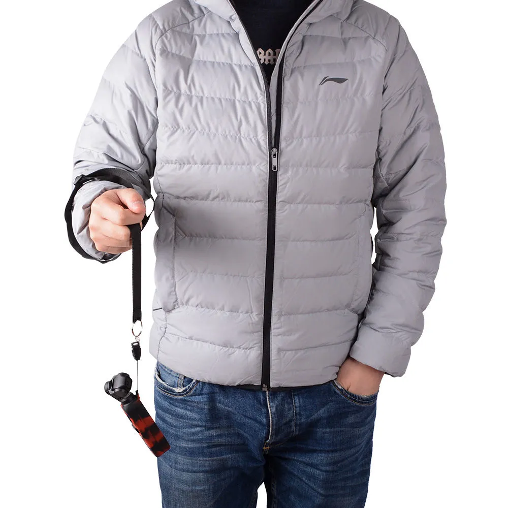 DigitalFoto Solution Limited Silicone Case with Lanyard for DJI Osmo Pocket (Black and Red)