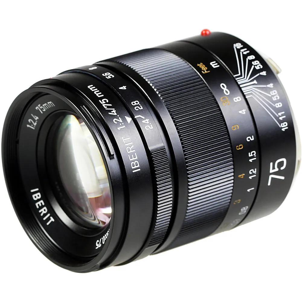 KIPON Iberit 75mm f/2.4 Lens for Leica M (Black)