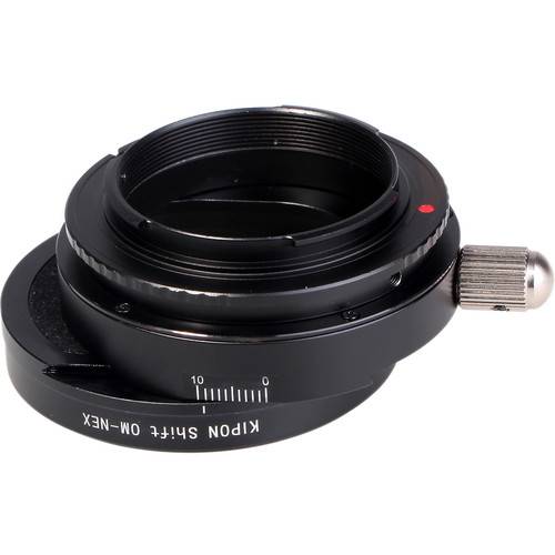 KIPON Shift Lens Mount Adapter for Olympus OM Lens to Sony E-Mount Camera
