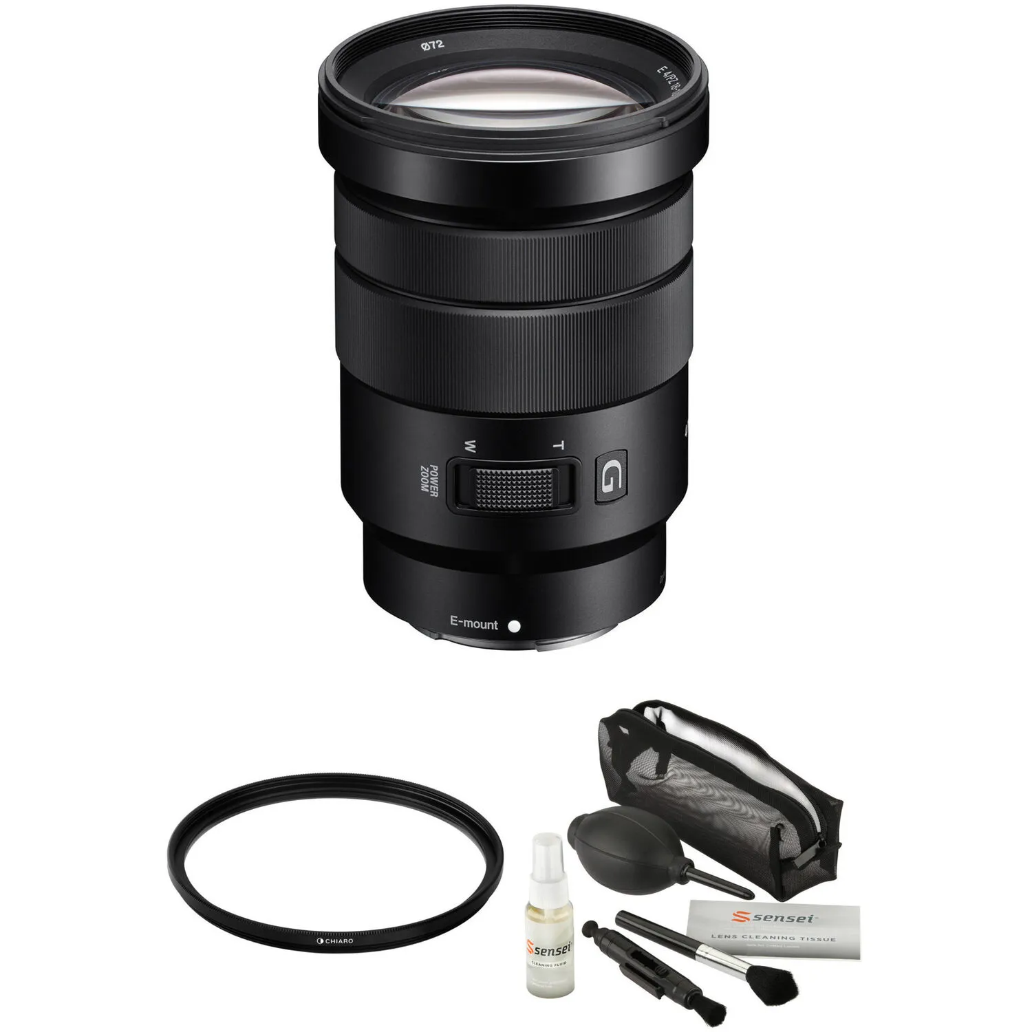 Sony E PZ 18-105mm f/4 G OSS Lens with UV Filter Kit