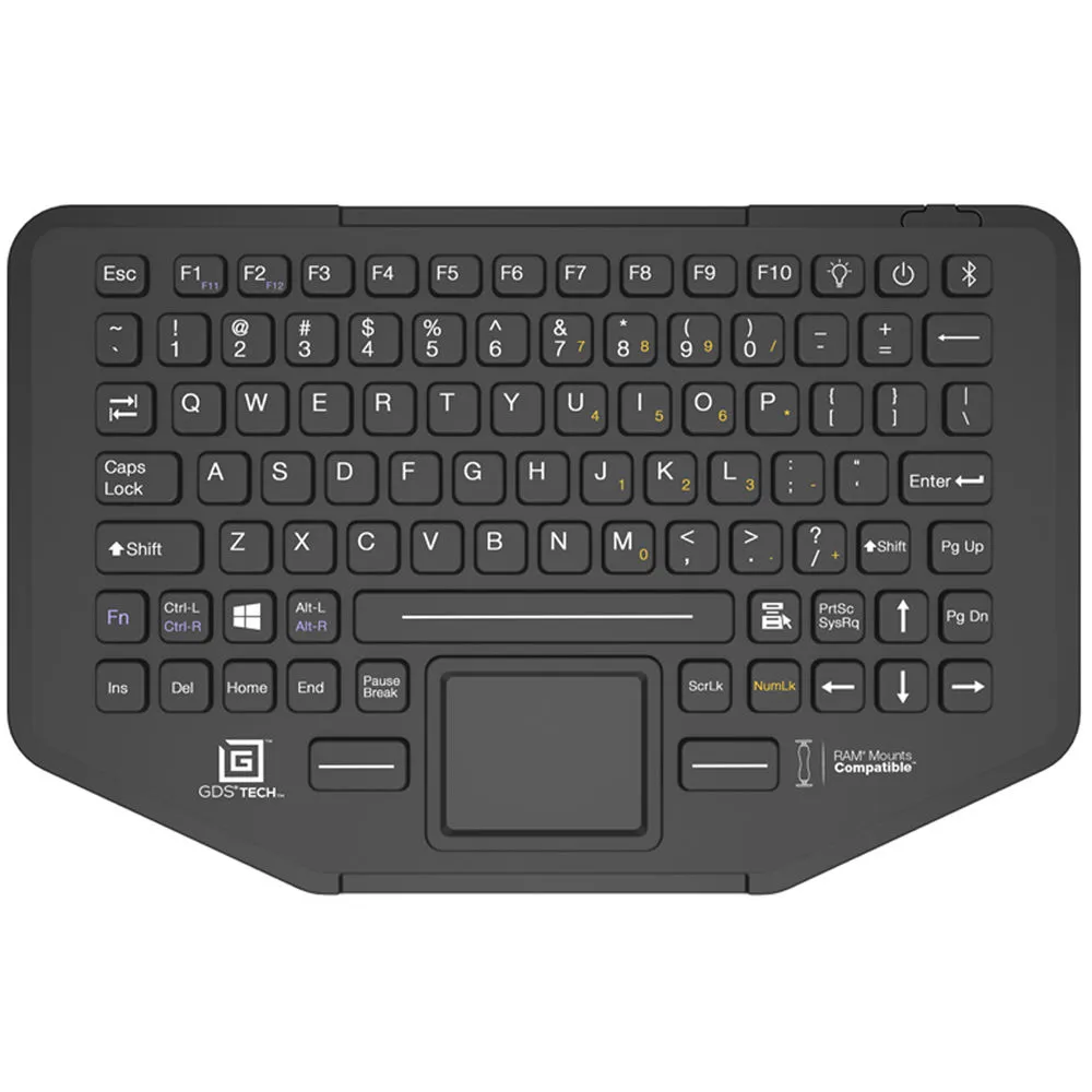 RAM Mounts GDS Keyboard with 101 Keys & Track Pad