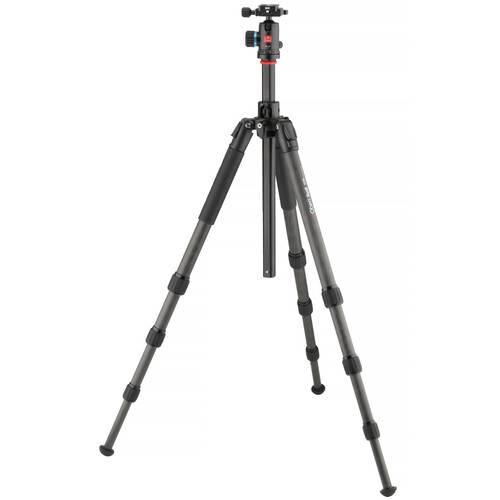 Oben Skysill CFT-6194L 4-Section Carbon Fiber Tripod with 90° Lateral Center Column and BE-117 Dual-Action Ball Head