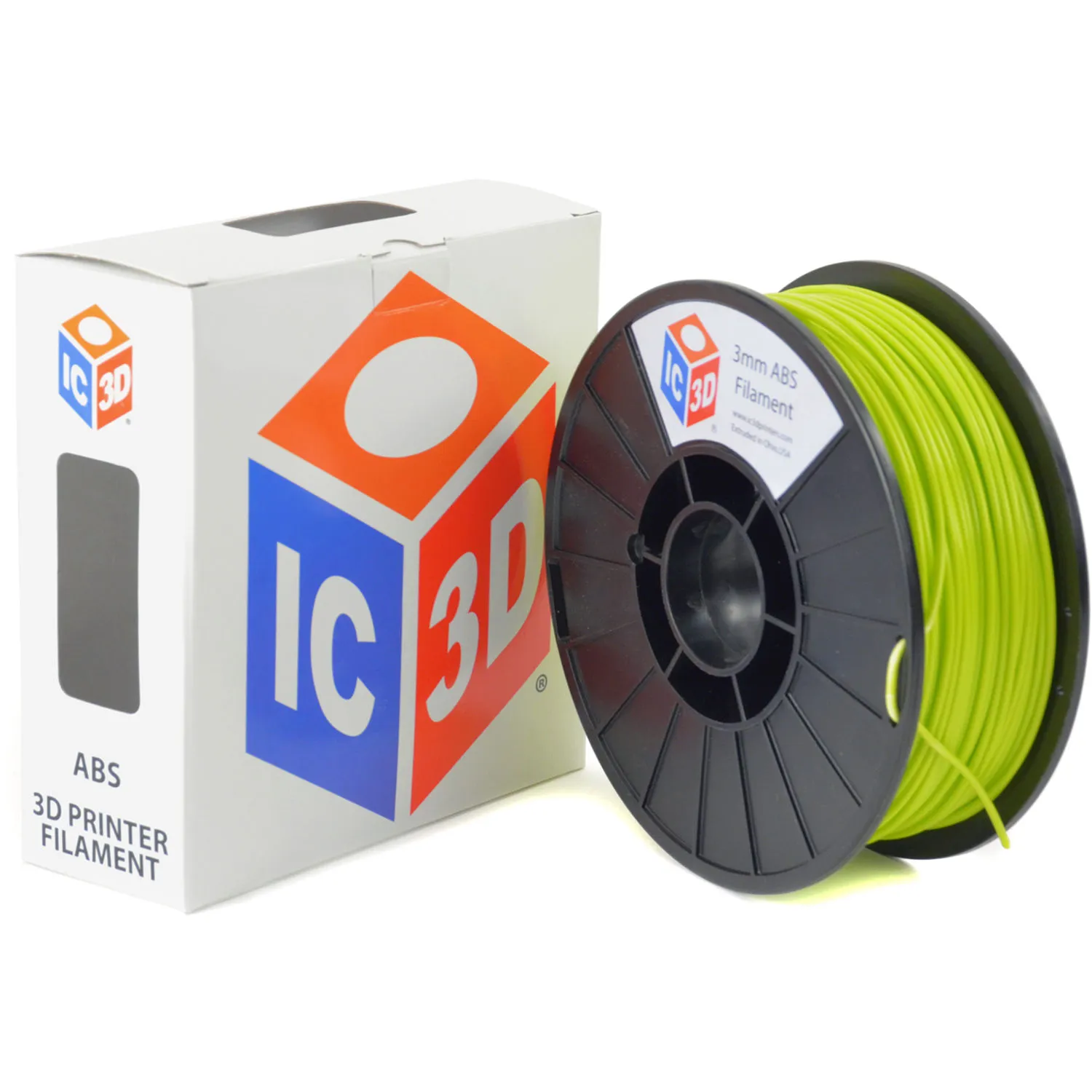 IC3D Industries 3mm ABS Filament (1kg, LulzBot Green)