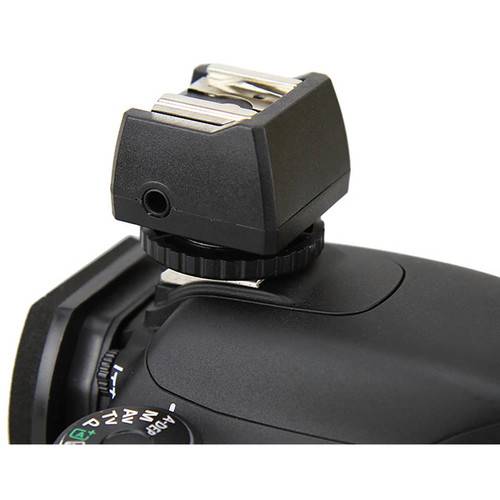Nodal Ninja JSC-8 Standard ISO Hot Shoe to PC Sync Adapter with 3.5mm Socket and Screw Lock